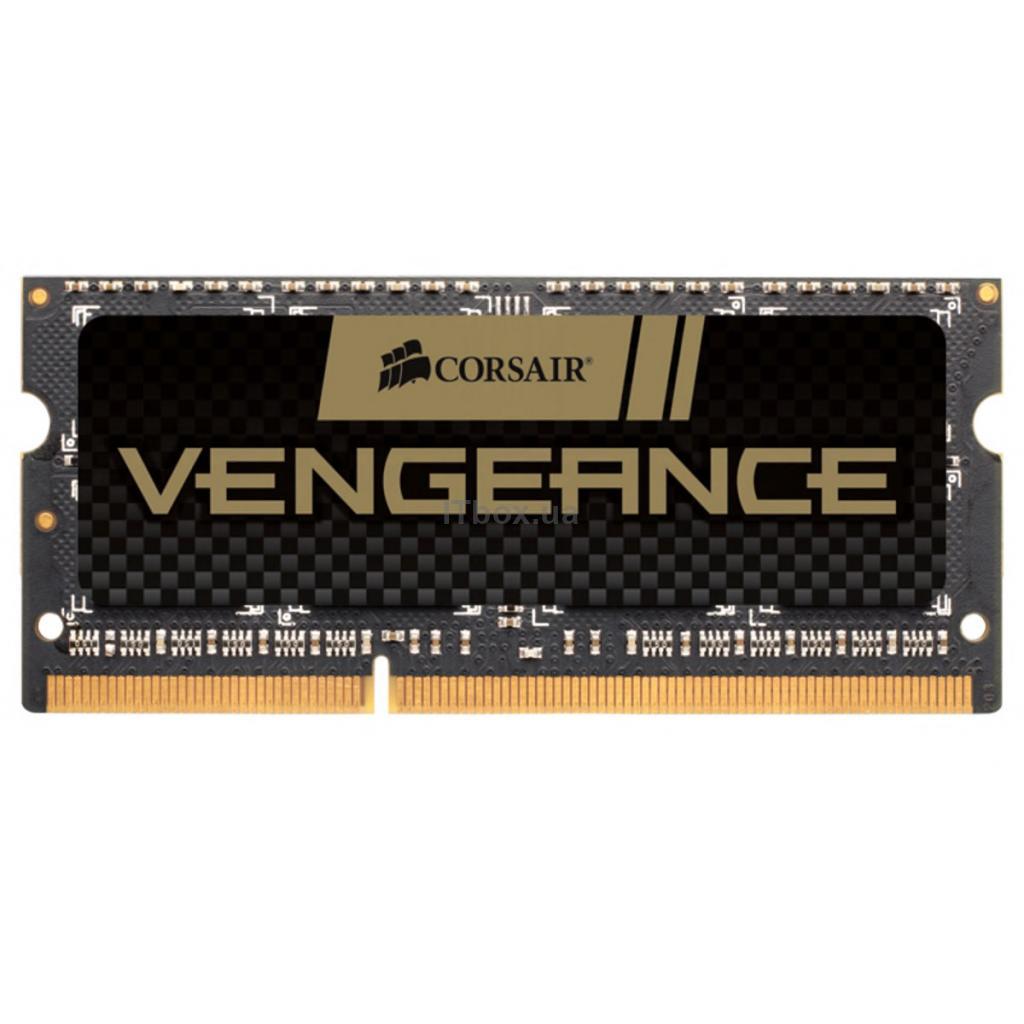 Оперативная память для ноутбука SoDIMM DDR3 8GB 1600 MHz Vengeance Black Corsair (CMSX8GX3M1A1600C10)