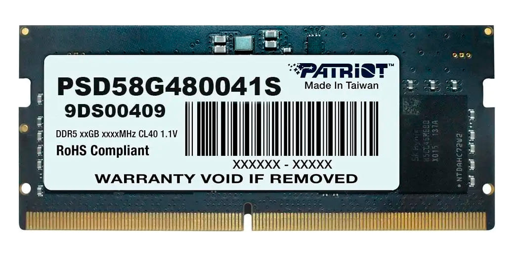 SODIMM DDR5 8GB 5600 MHZ PATRIOT