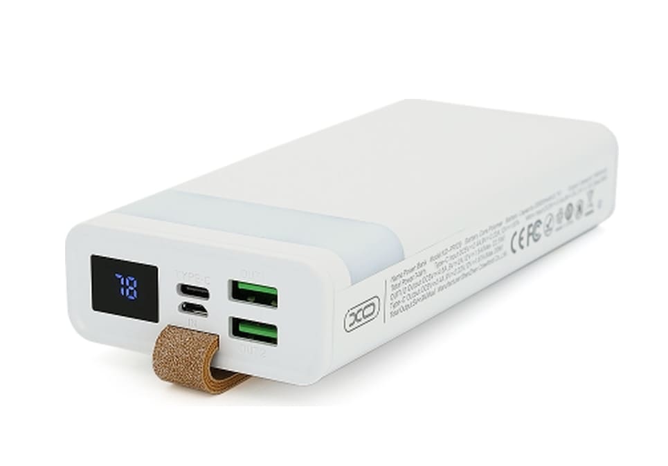 XO 20000mAh, PD20W, QC22.5W, flashlight