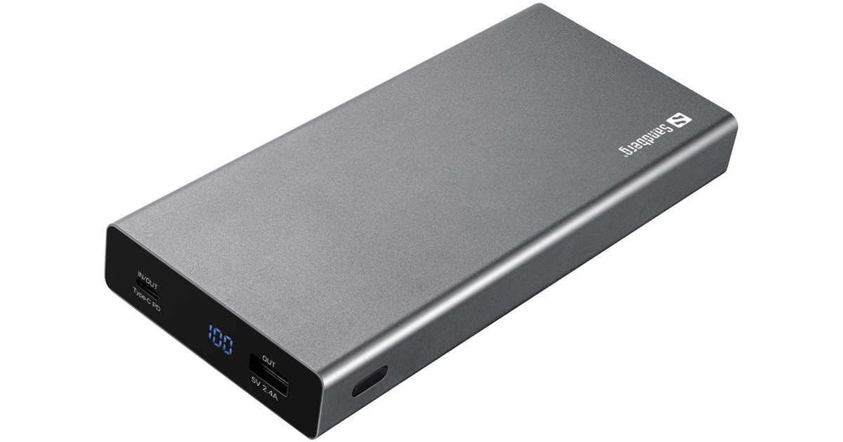 Sandberg 38400mAh, PD/100W, QC/3.0