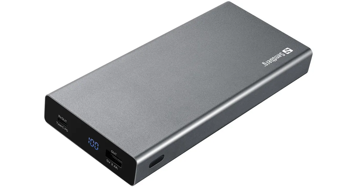 Sandberg 38400mAh, PD/100W, QC/3.0