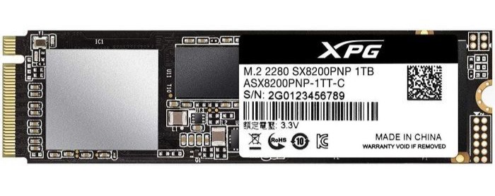 SSD M.2 2280 1TB ADATA XPG SX8200 Pro (ASX8200PNP-1 TT-C)