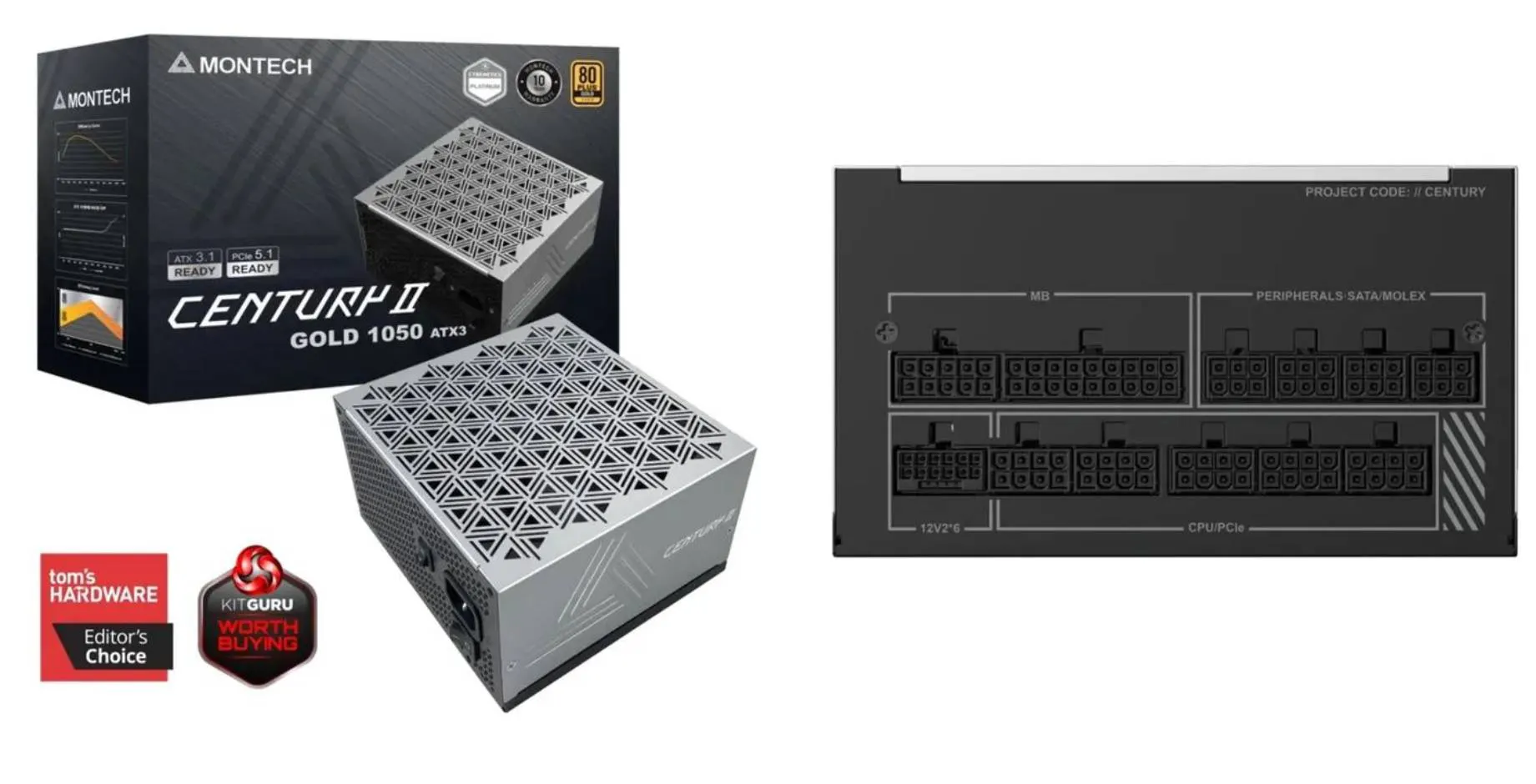 Блок живлення MONTECH 1050W (CENTURY II 1050)