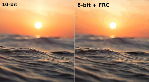 8 bit + FRC vs 10 bit