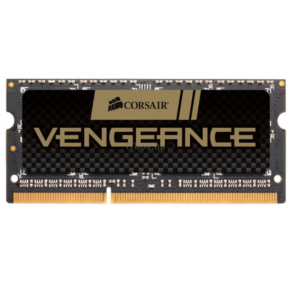 Оперативна пам’ять для ноутбука SoDIMM DDR3 8GB 1600 MHz Vengeance Black Corsair (CMSX8GX3M1A1600C10)