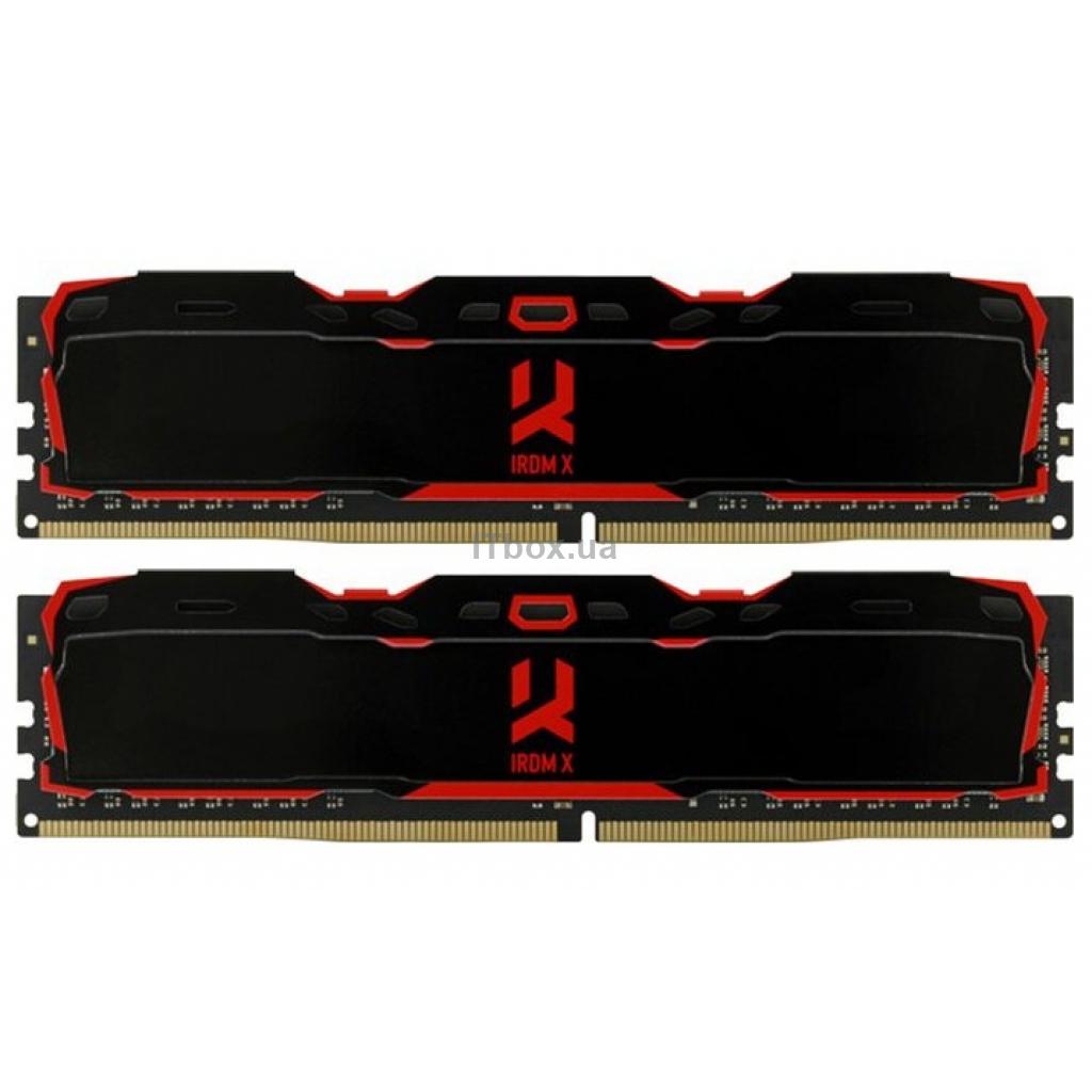 Оперативна пам’ять для ПК DDR4 16GB (2X8GB) 3200 MHz IRDM X Black Goodram (IR-X3200D464L16SA/16GDC)