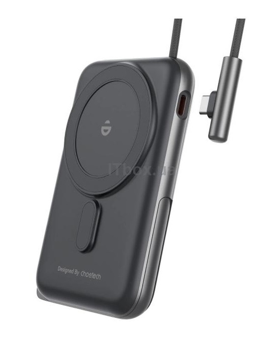 Choetech Magnetic Wireless 10000mAh 20W, PD, Qi-15W, USB Type-C (B735-CCBK)