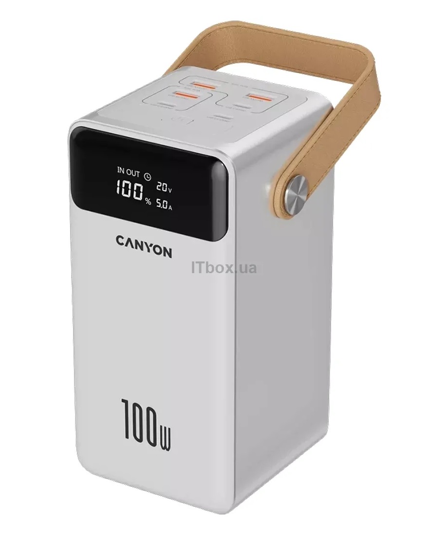 Canyon 60000mAh OnPower 610 PD/100W metal White