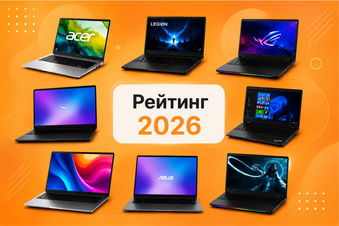Топ 15 найкращих ноутбуків — рейтинг 2026 року Фото