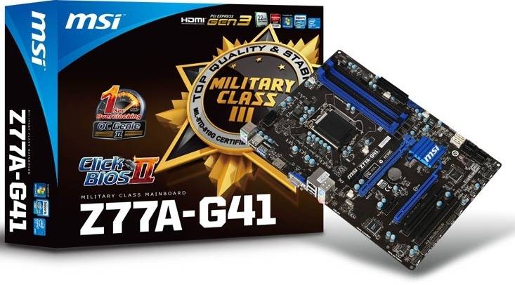 Огляд MSI Z77A-G41 Plus: універсальна плата Military Class III з широкими можливостями Огляд MSI Z77A-G41 Plus: універсальна плата Military Class III з широкими можливостями