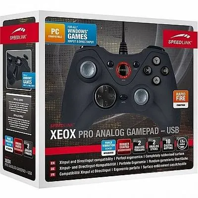 SPEEDLINK Xeox Pro Analog Gamepad - Wireless (SL-6566-BK): самый точный беспроводной геймпад