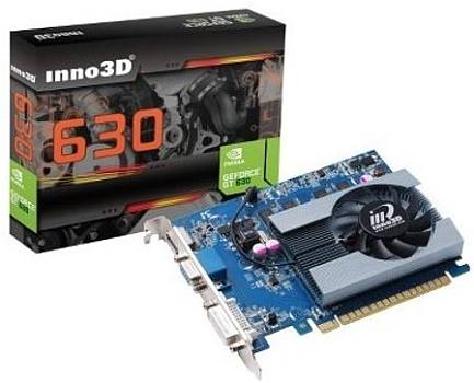 Огляд Inno3D GeForce GT630 2048Mb (N630-2DDV-E3CX): початковий рівень з широкими можливостями