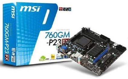 Огляд MSI 760GM-P23 (FX): недороге рішення з хорошим розгінним потенціалом
