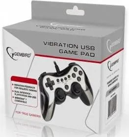 GEMBIRD USB game pad with vibration FF (JPD-FFB-M): геймпад зі зворотним вібровіддачею