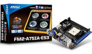 Огляд MSI FM2-A75IA-E53: сама функціональна Mini-ITX плата Огляд MSI FM2-A75IA-E53: сама функціональна Mini-ITX плата
