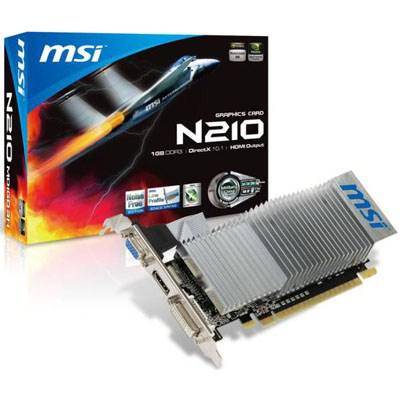 Обзор MSI GeForce 210 1024Mb (N210-MD1GD3H/LP): доступная карта для мультимедиа