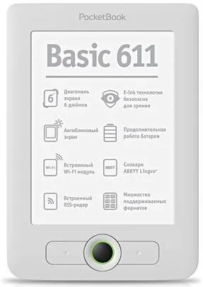 Огляд PocketBook Basic 611: безпечне читання з підтримкою Wi-Fi