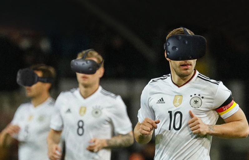 Шлемы виртуальной реальности для немецких футболистов