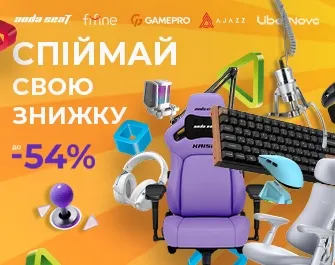 Знижки до 54% на периферію OfficePro, Anda Seat, Fifine, GamePro, Ajazz, Boya